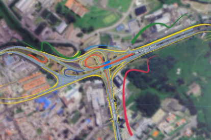 35.000 vehículos transitan diariamente por este cruce.