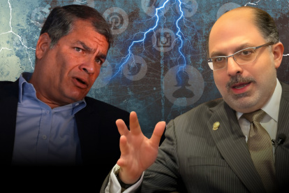 Disputa entre Correa y Kronfle se desarrolló en la red social X.