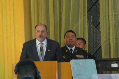 El presidente de la Asamblea Nacional, Henry Kronfle, durante al sesión.