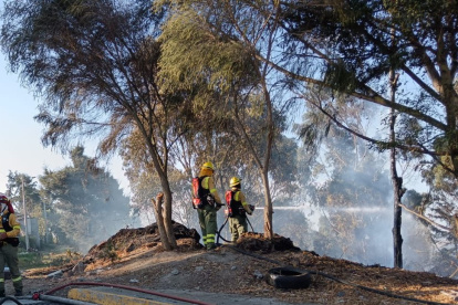 Imagen de un incendio forestal en el sector de La Loma de Puengasí del pasado 6 de septiembre de 2024.