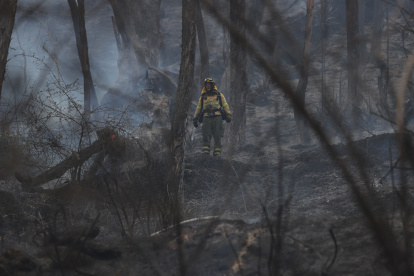 Incendio en el sector del Panecillo en el Centro de Quito.