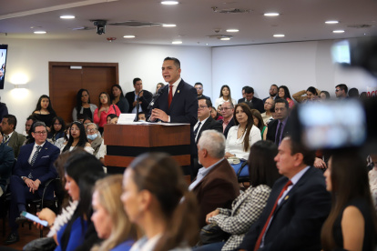 Figura. En 2023, Wilman Terán defendía el concurso para la CNJ de las críticas sobre la falta de transparencia.