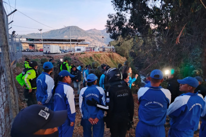 El control se hizo en la quebrada que está en el sector del mercado Mayorista.