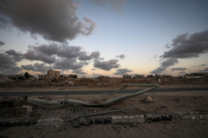 Edificos destruidos por el conflicto en la Franja de Gaza