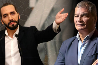 Nayib Bukele y Rafael Correa se enfrentaron a través de X