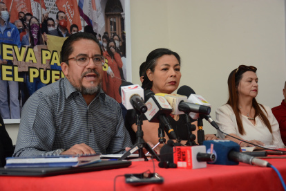 José Villavicencio, presidente del FUT, anunció que realizarán una manifestación en los exteriores del Ministerio de Trabajo.