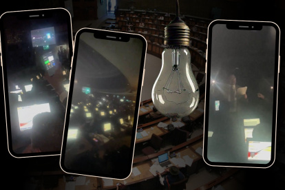 El Plenario de la Asamblea de Ecuador quedó a oscuras la tarde de este martes 17 de septiembre.