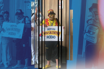 El hincha de Barcelona en su última radioterapia.