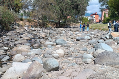 El río Tomebamba es el mayormente afectado con la sequía hidrológica que atraviesa la ciudad de Cuenca.