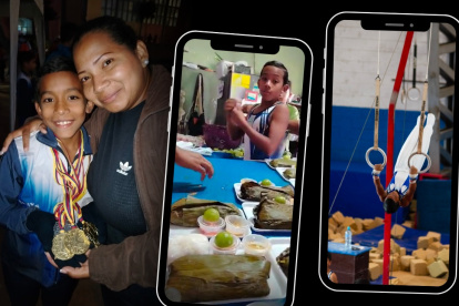 Dylan Salguero y su madre Adela Molina busca tener el dinero para ir a Paraguay.