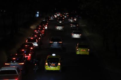 Así luce la capital minutos previos al apagón.