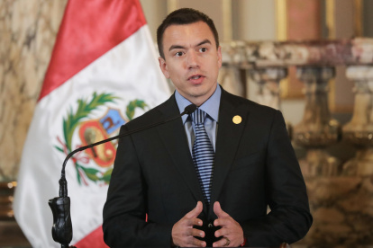 El presidente de Ecuador, Daniel Noboa, en una foto de archivo.