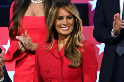Melania Trump acompañó a su esposo Donald Trump en la Convención Nacional Republicana que se celebró el 18 de julio de 2024 en Milwaukee (Wisconsin, EE UU).