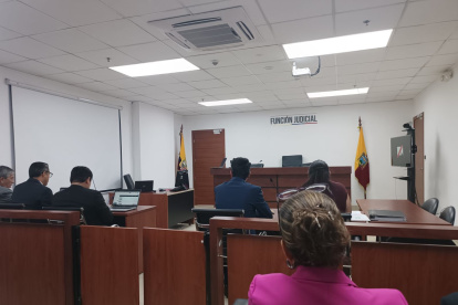 El expresidente de la Judicatura procesado participó presencialmente en la audiencia.