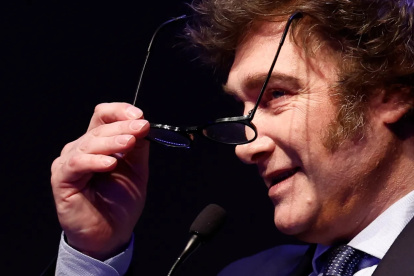 El presidente de Argentina, Javier Milei, resaltó el superávit.