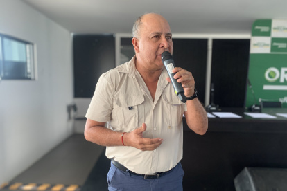 Bolívar Mieles, en un evento en Orellana, según compartió el 14 de septiembre de este 2024, en su cuenta de X.