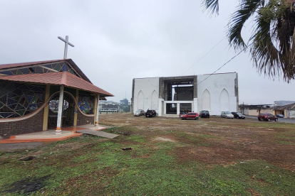 Santuario. La estructura ya tiene un avance del 70% de la construcción.