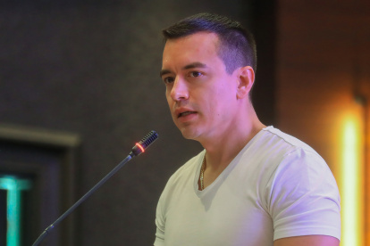 El presidente de Ecuador, Daniel Noboa Azín.