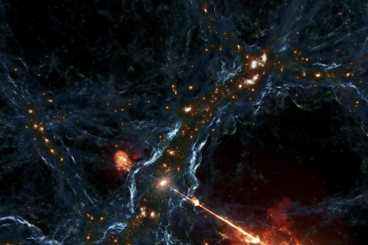 Las observaciones del radiotelescopio europeo LOFAR han permitido a los científicos descubrir Porfirión: una megaestructura de chorros que emana de un agujero negro.