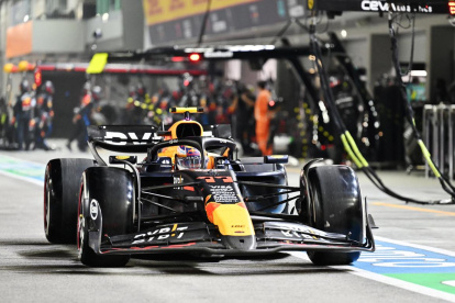 El inglés Lando Norris (McLaren), en el circuito de Singapur.