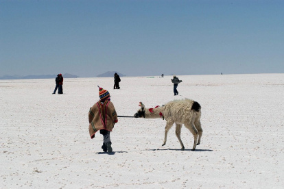 El Salar de Uyuni, en el departamento de Potosí (suroeste de Bolivia).