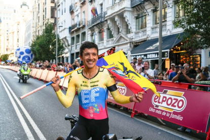 Richard Carapaz figuraba entre los favoritos en el Mundial de Ciclismo.