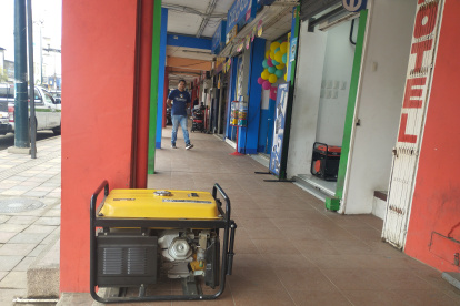 Los almacenes usaron generadores de energía