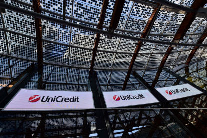 Entidad. El logo del banco Unicredit.
