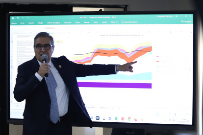 Antonio Goncalves, ministro de Energía, en rueda de prensa este 24 de septiembre de 2024.