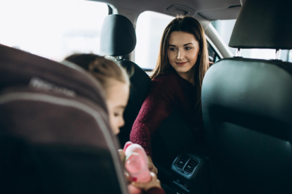 Padres de familia acondicionan un espacio seguro para el trayecto de sus hijos