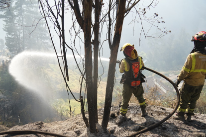 Un total de siete incendios forestales se han registrado en Quito durante el 24 de septiembre.