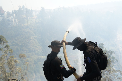 Varios incendios forestales han afectado a Quito, desde este 24 de septiembre.