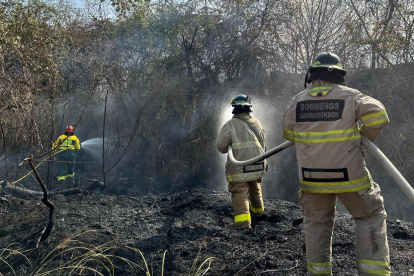 Bomberos de Samborondón atienden emergencia de incendio en La Puntilla.