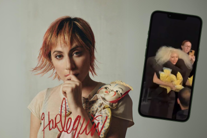 Lady Gaga en la premiere.