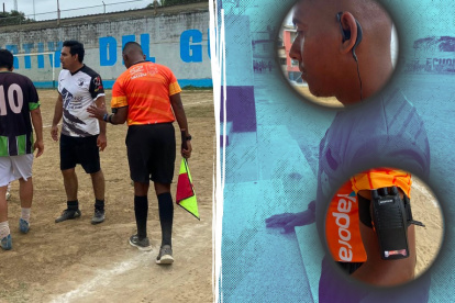 Árbitros con tecnología en el torneo barrial de la liga Félix Calle.