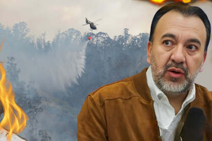 Pabel Muñoz, alcalde de Quito, prevé que en pocas horas culminen los incendios en la capital.