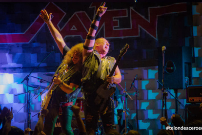 En una de las extensas giras de Raven en 2019, la banda llegó por primera vez al país.