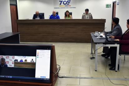 Imagen de la sesión extraordinarias jurisdiccionales 148 del TCE.