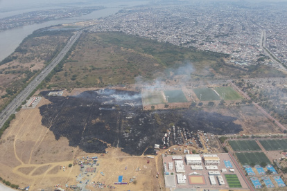 Diferentes vehículos se incendiaron este 26 de septiembre.