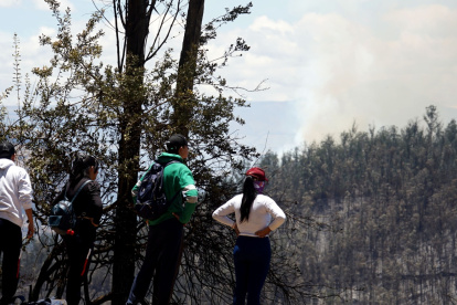 Las llamas que se reactivaron la mañana del 26 de septiembre en la parte superior del cerro El Auqui fueron controladas