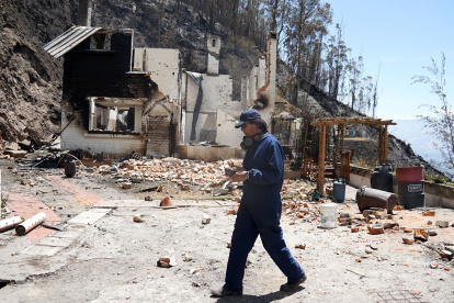 Viviendas ubicadas entre la zona boscosa de Bellavista resultaron afectadas .