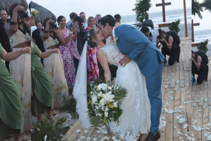 José y María José luego de la ceremonia.