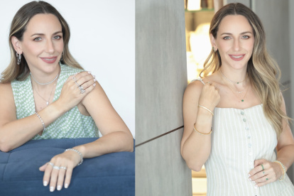 Además de impactar con su marca de joyas, va ganando espacio en Instagram  por su estilo personal.