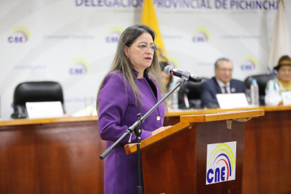 La vocal Elena Nájera se principalizó tras la renuncia del exconsejero Luis Verdezoto.