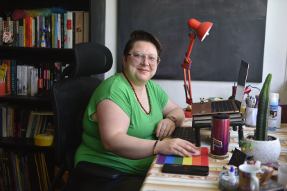 Pamela Troya, activista por los derecos de las poblaciones LGBTIQ.