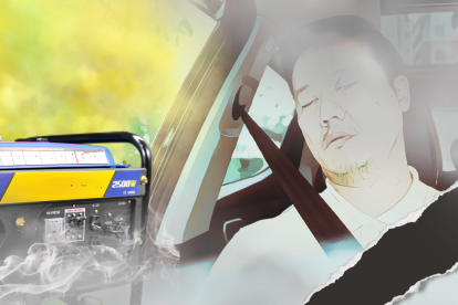 Según versiones preliminares, en el vehículo  estaba funcionando un generador eléctrico