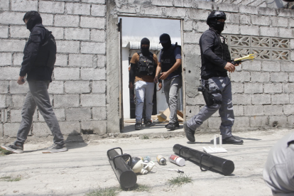 Operativo de la Policía y Fuerzas Armadas en Durán.