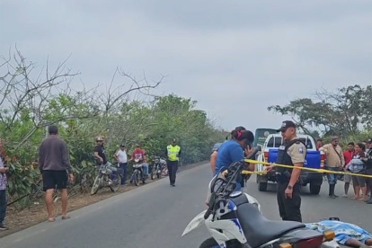 Muerte. El cuerpo de Marlon quedó en la vía. Su esposa fue testigo.