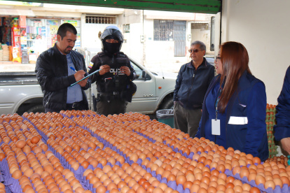Autoridades de control verificaron el precio de la cubeta de huevo en las distribuidoras.