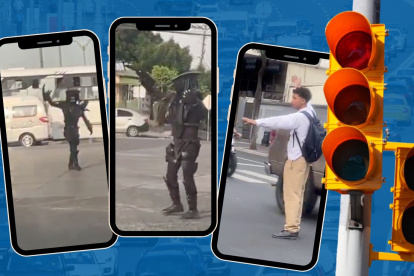 Varios videos de ciudadanos controlando el tránsito en Guayaquil se viralizaron esta semana.